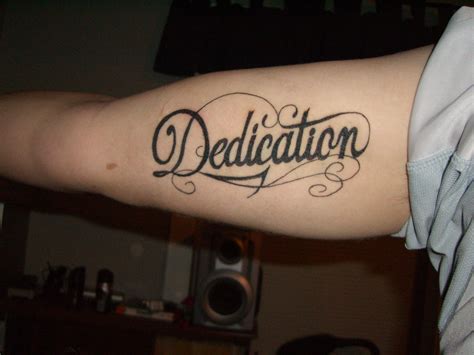 dedication tattoo